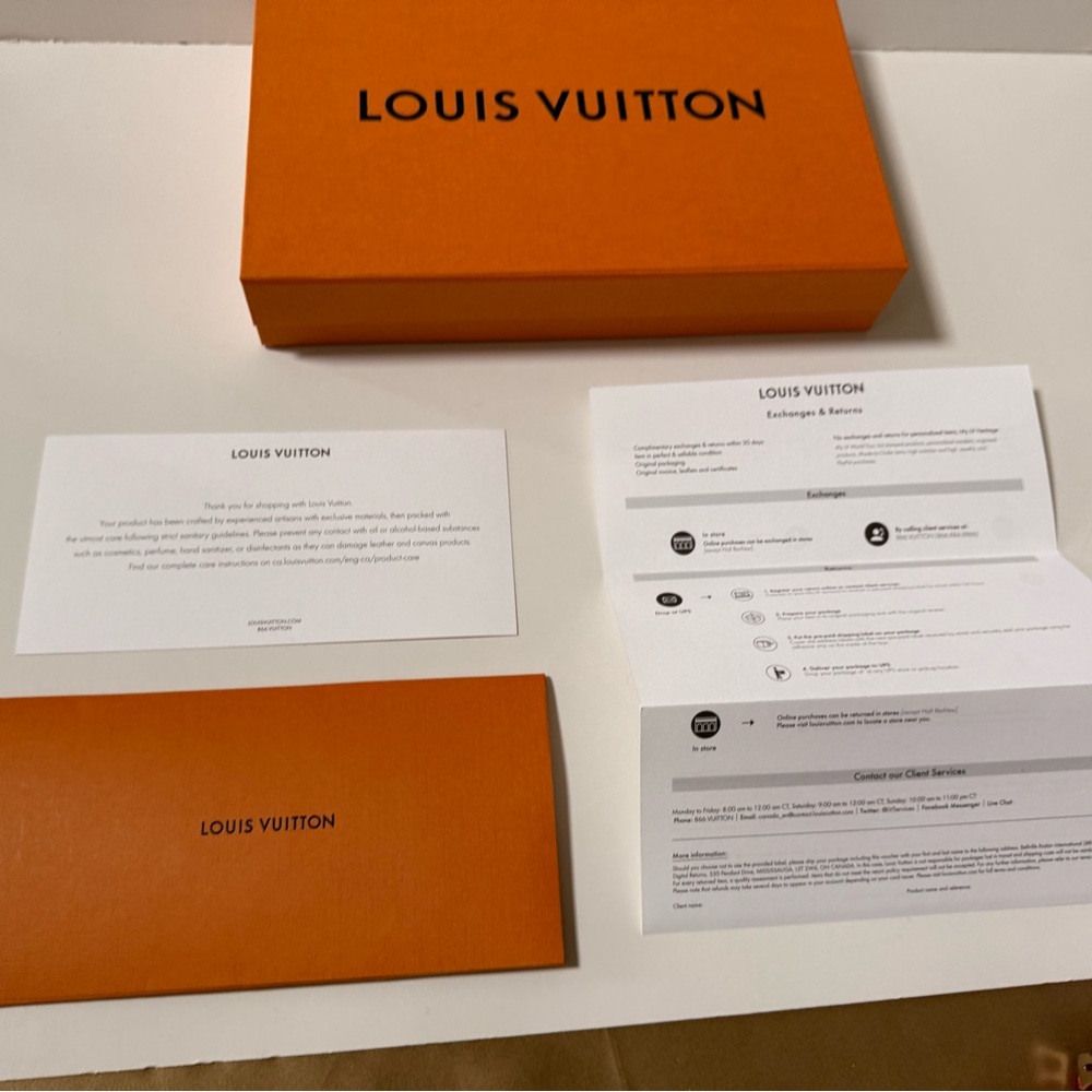 Louis Vuitton Orange Box with Red and Blue Accents - Picture 15 of 15